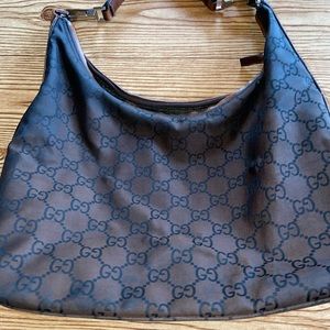 Gucci brown hobo handbag